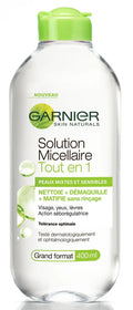 Garnier Skin Active Solution Micellaire Tout En 1 Peaux Mixtes Et Sensibles 400ml
