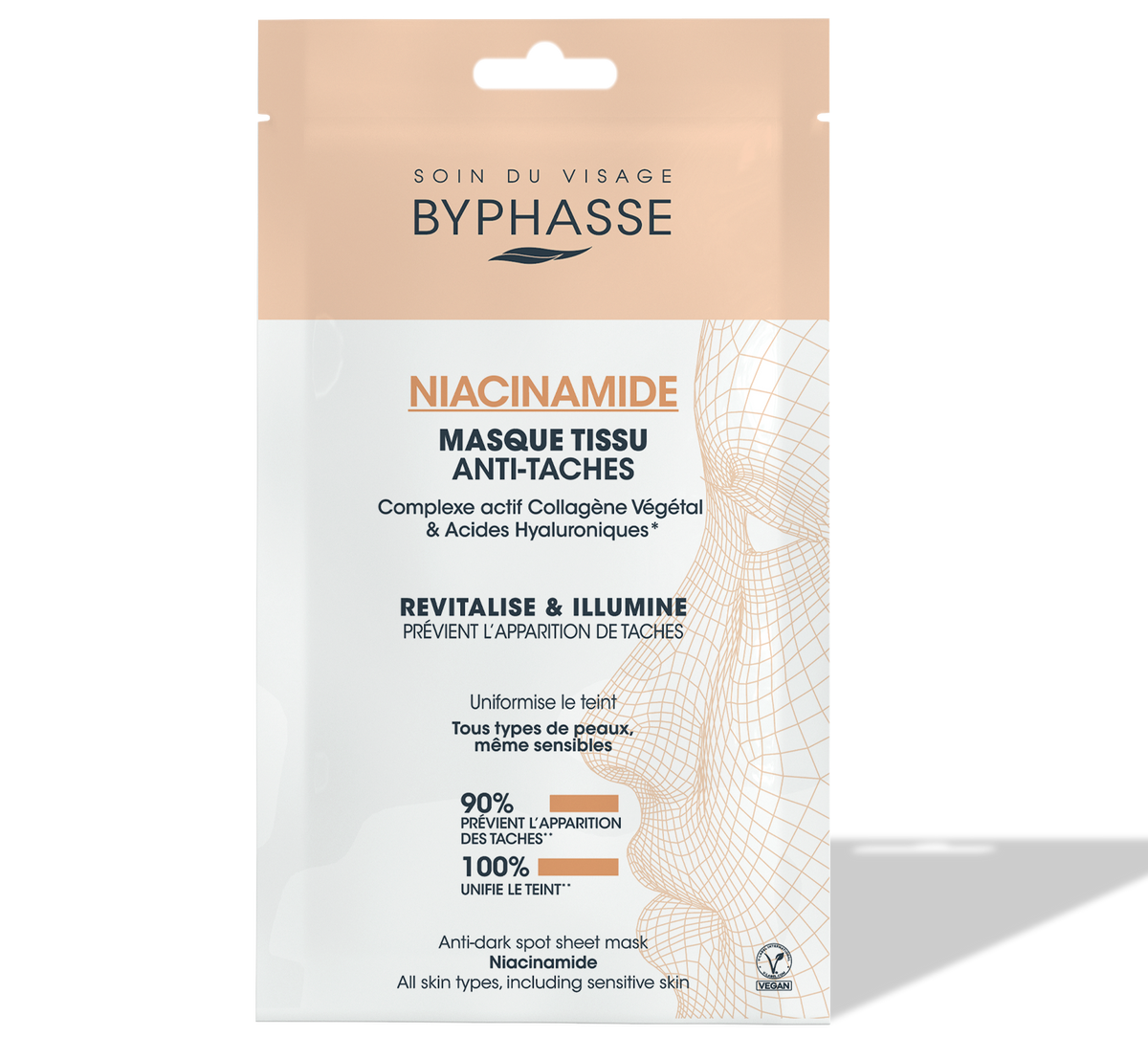 Byphasse MASQUE TISSU ANTI-TACHES NIACINAMIDE SKIN BOOSTER 18ML