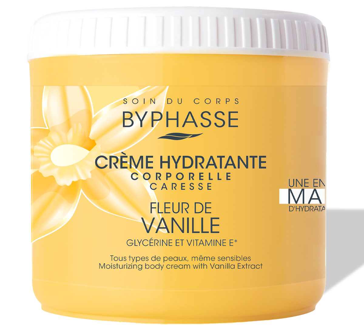 Byphasse CRÈME HYDRATANTE CORPORELLE CARESSE 500ML À L'EXTRAIT DE VANILLE