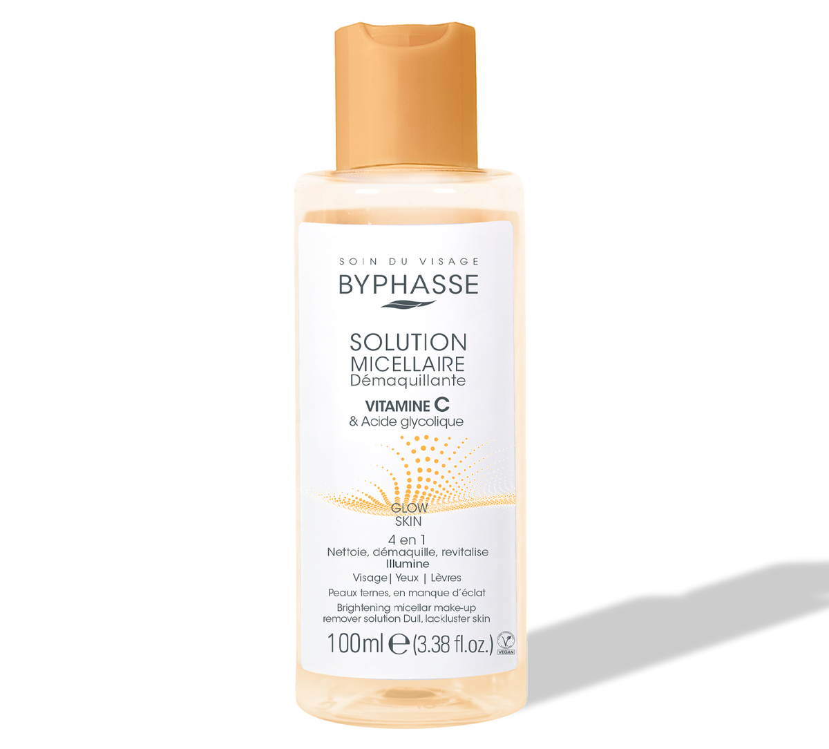 Byphasse SOLUTION MICELLAIRE DÉMAQUILLANTE 100ML VITAMINE C & ACIDE GLYCOLIQUE