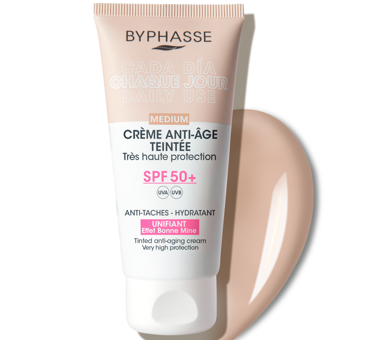 Byphasse CRÈME ANTI-ÂGE SPF 50+ TEINTÉE MEDIUM 50ML