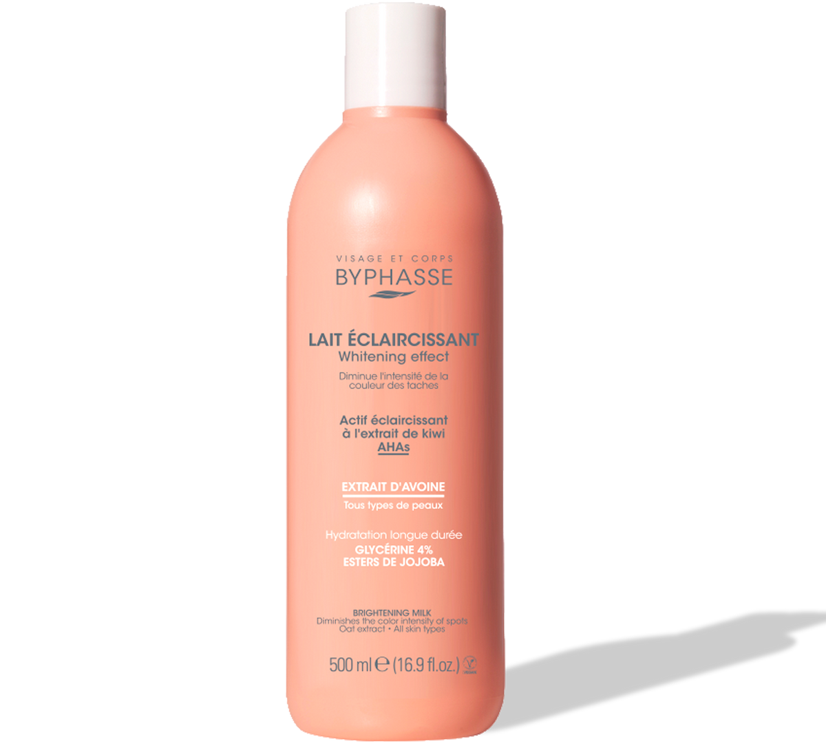 Byphasse LAIT CORPOREL ÉCLAIRCISSANT WHITENING EFFECT 500ML À L'EXTRAIT D'AVOINE