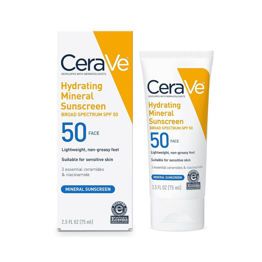 Cerave Hydratin Mineral Sunscreen Spf50 150ml