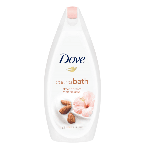 Dove Caring Bath Almond Cream With Hibiscus 750ml