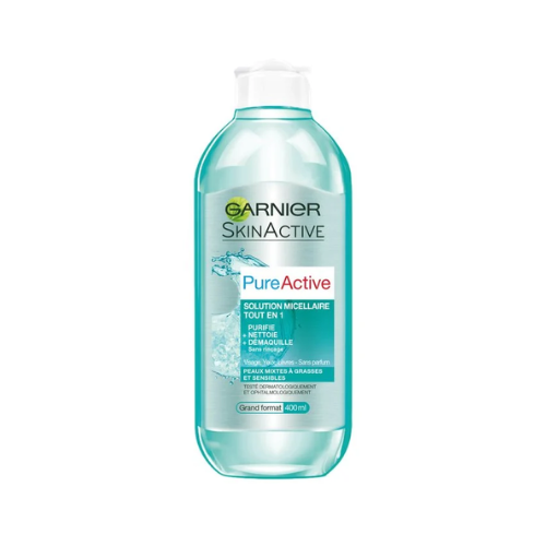 Garnier Skin Active Pure Active Eau Micellairetout En1 Peaux Grasses Et Sensibles 400ml