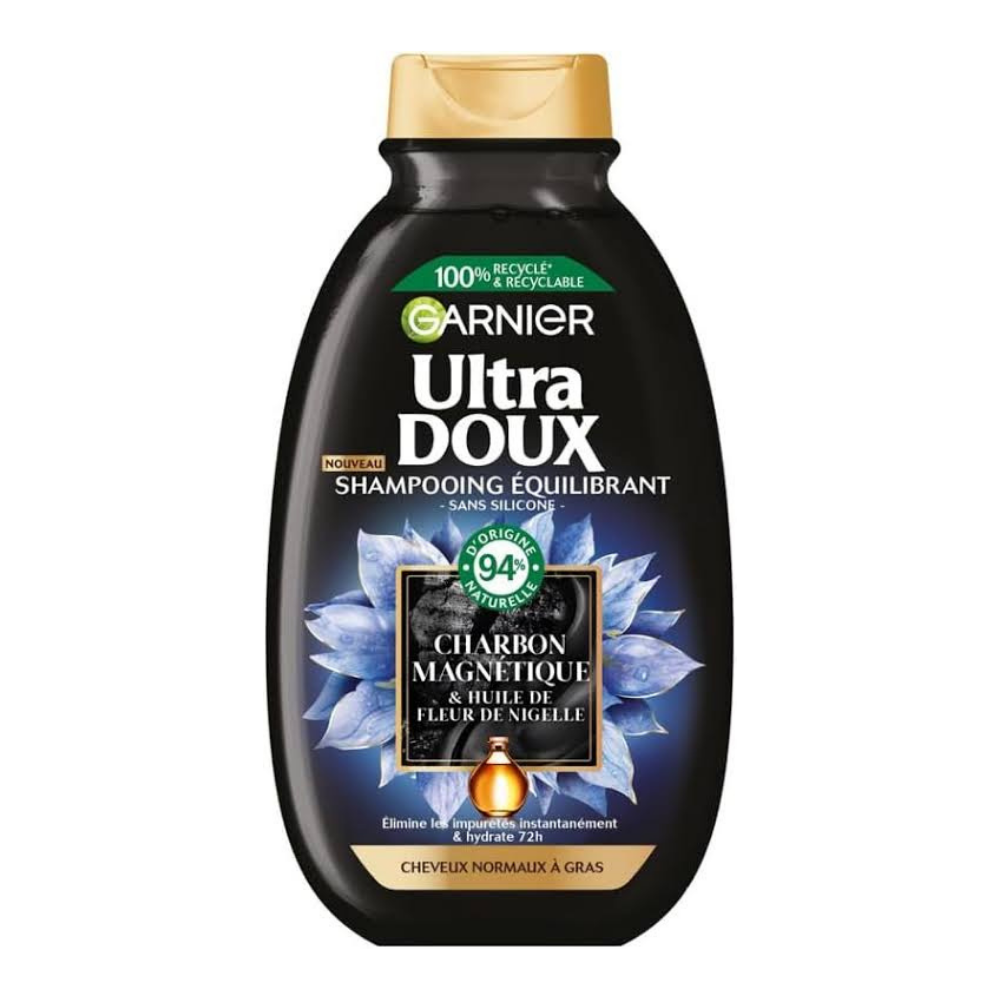 Garnier Ultra Doux Shampoing Equilibrant Charbon Magnetique 250ml